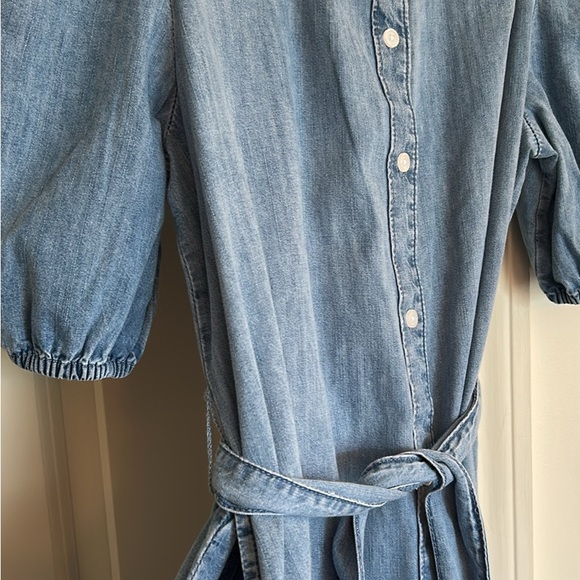 GAP Puff Sleeve Denim Shirt Dress - Picture 4 of 4